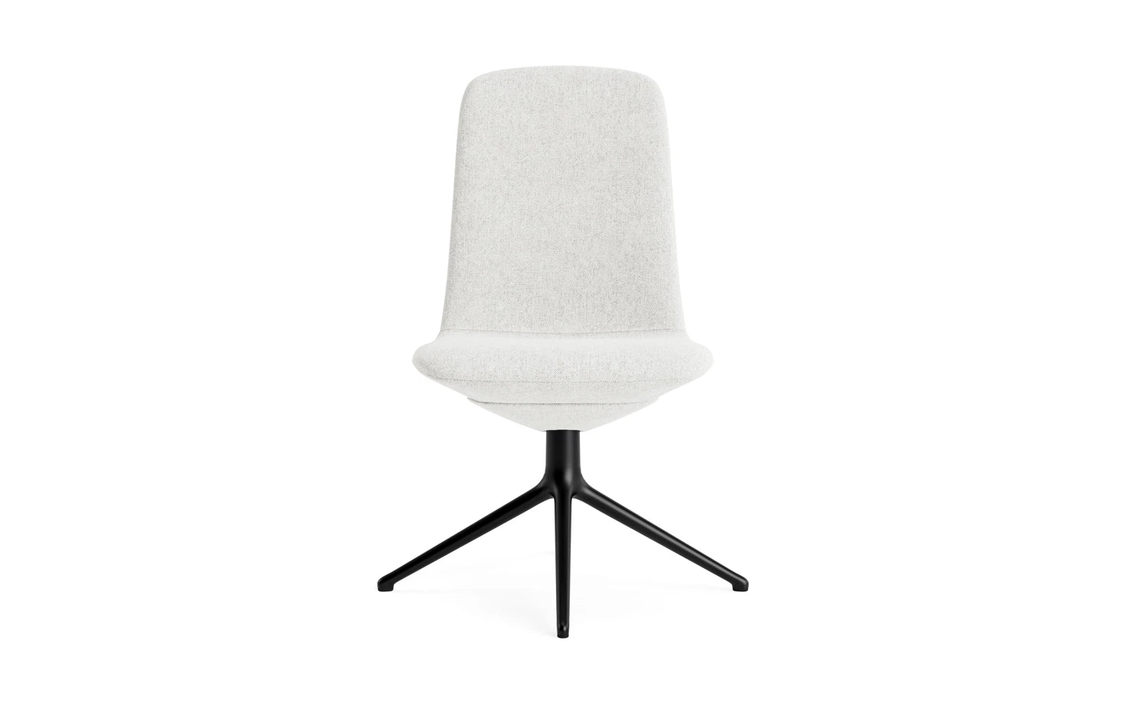 Off Chair niedrig mit Drehgestell 4B Schwartz aluminium Hallingdal in Hallingdal 110 präsentiert im Onlineshop von KAQTU Design AG. Bürostuhl ist von Normann Copenhagen