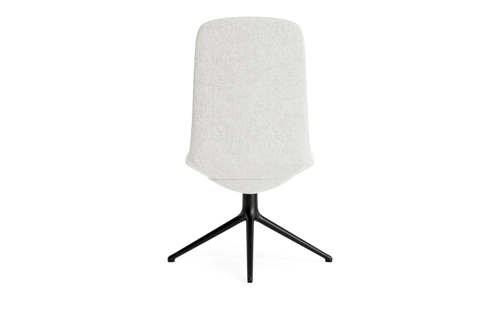 Off Chair niedrig mit Drehgestell 4B Schwartz aluminium Hallingdal in Hallingdal 110 präsentiert im Onlineshop von KAQTU Design AG. Bürostuhl ist von Normann Copenhagen