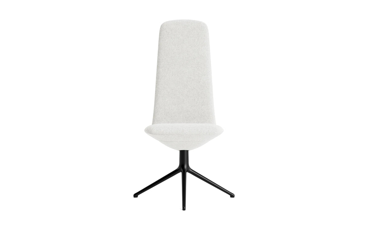 Off Chair Hoch mit Drehgestell 4B Schwartz aluminium Hallingdal in Hallingdal 110 präsentiert im Onlineshop von KAQTU Design AG. Bürostuhl ist von Normann Copenhagen