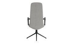 Off Armchair hoch 4L mit Kissen schwartze alu