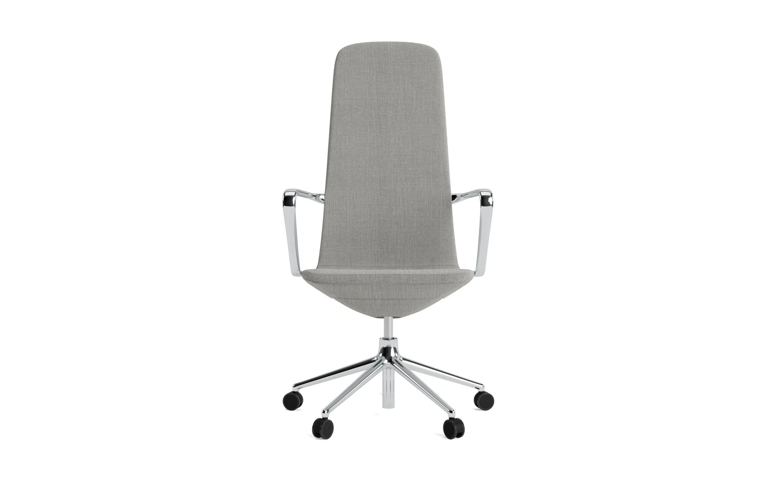 Off Armchair Hoch mit Drehgestell und Rollen Gaslift Aluminium Remix in Remix 133 präsentiert im Onlineshop von KAQTU Design AG. Bürostuhl ist von Normann Copenhagen
