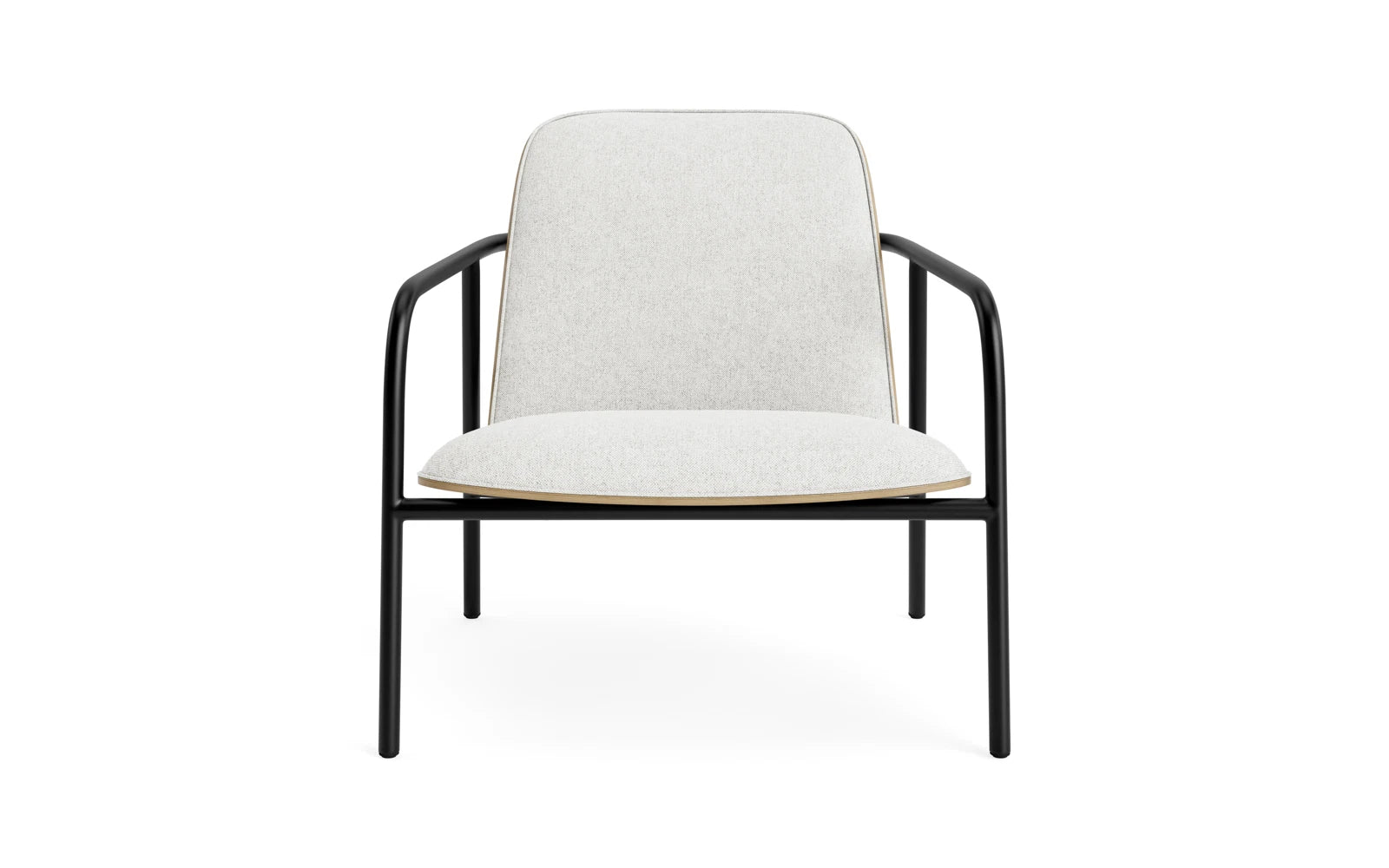 Pad Lounge-Sessel schwarzem Stahl Eiche/Hallingdal in Hallingdal 110 präsentiert im Onlineshop von KAQTU Design AG. Sessel ist von Normann Copenhagen