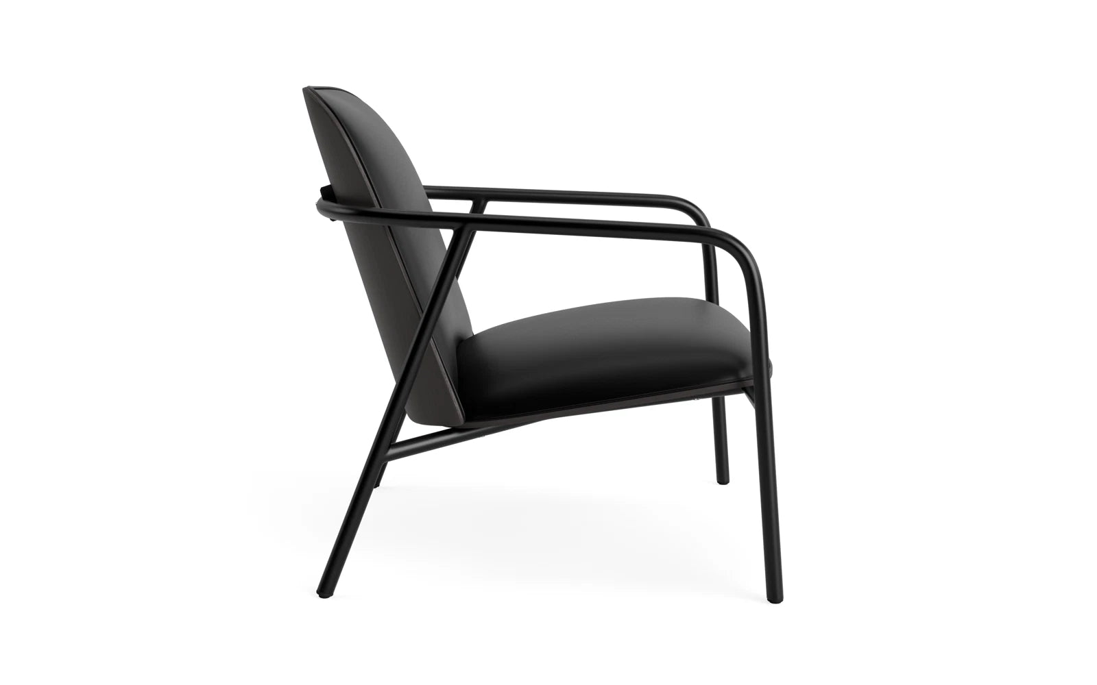 Pad Lounge-Sessel schwarzem Stahl schwarz/Ultra in Ultra 41599 präsentiert im Onlineshop von KAQTU Design AG. Sessel ist von Normann Copenhagen
