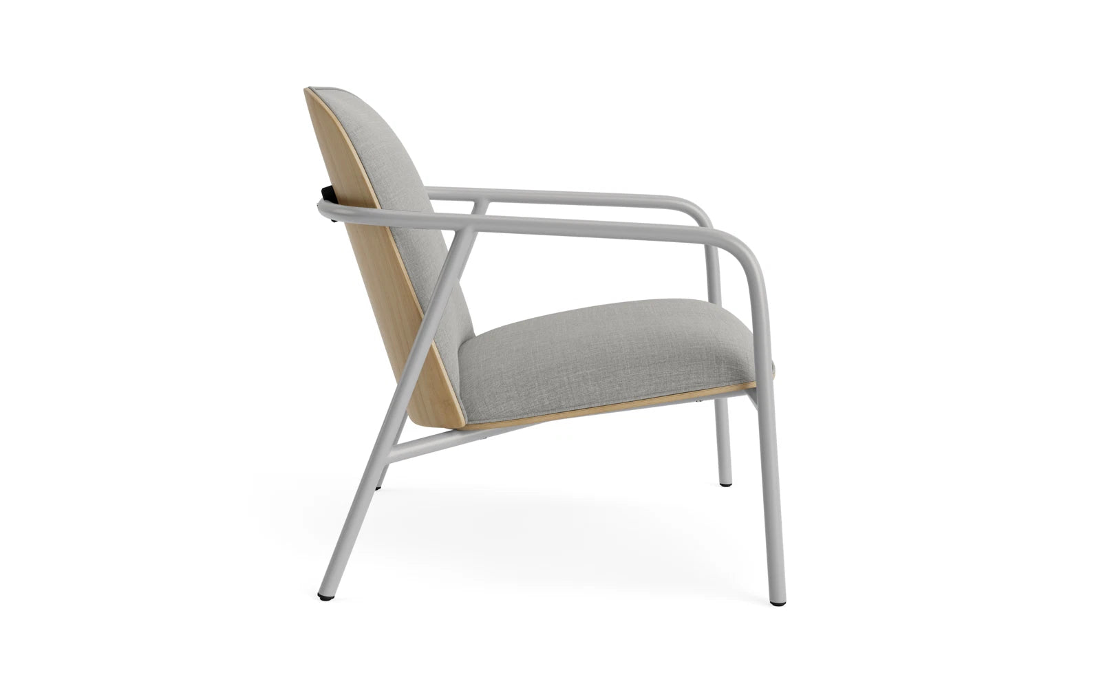 Pad Lounge-Sessel grauem Stahl Eiche/Remix in Remix 133 präsentiert im Onlineshop von KAQTU Design AG. Sessel ist von Normann Copenhagen