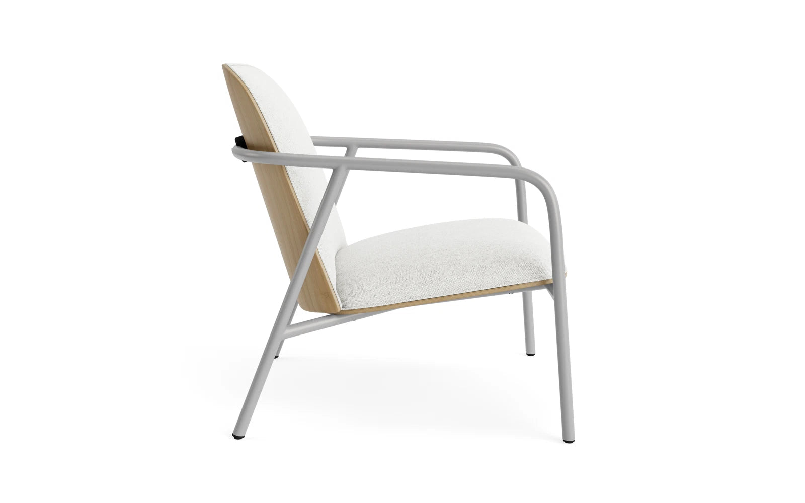 Pad Lounge-Sessel grauem Stahl Eiche/Hallingdal in Hallingdal 110 präsentiert im Onlineshop von KAQTU Design AG. Sessel ist von Normann Copenhagen