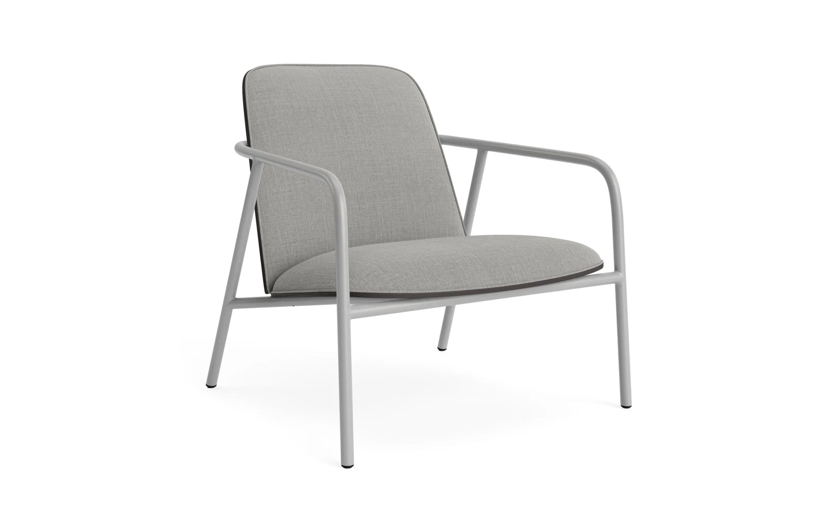 Pad Lounge-Sessel grau Stahl schwarz/Remix in Remix 133 präsentiert im Onlineshop von KAQTU Design AG. Sessel ist von Normann Copenhagen