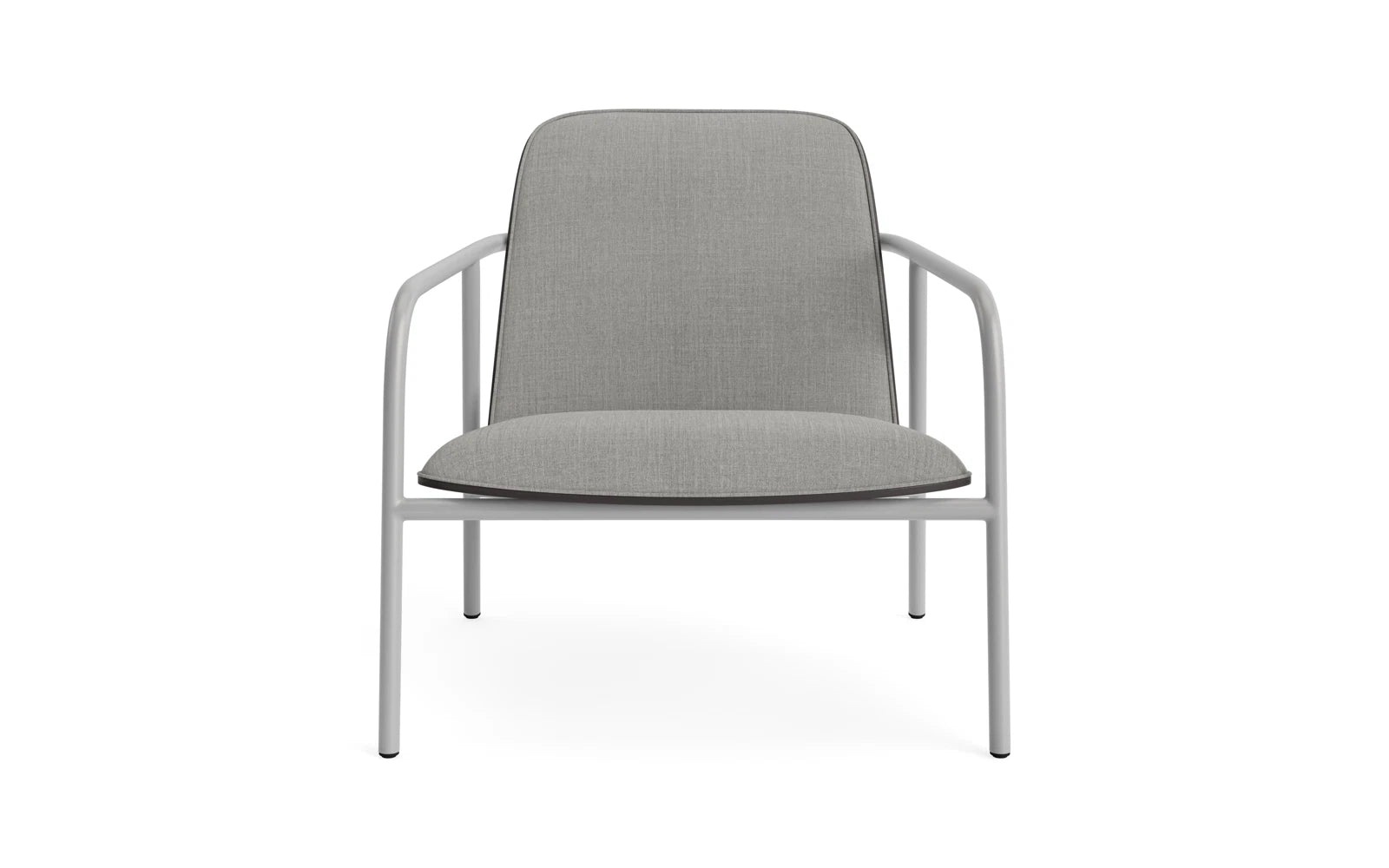 Pad Lounge-Sessel grau Stahl schwarz/Remix in Remix 133 präsentiert im Onlineshop von KAQTU Design AG. Sessel ist von Normann Copenhagen
