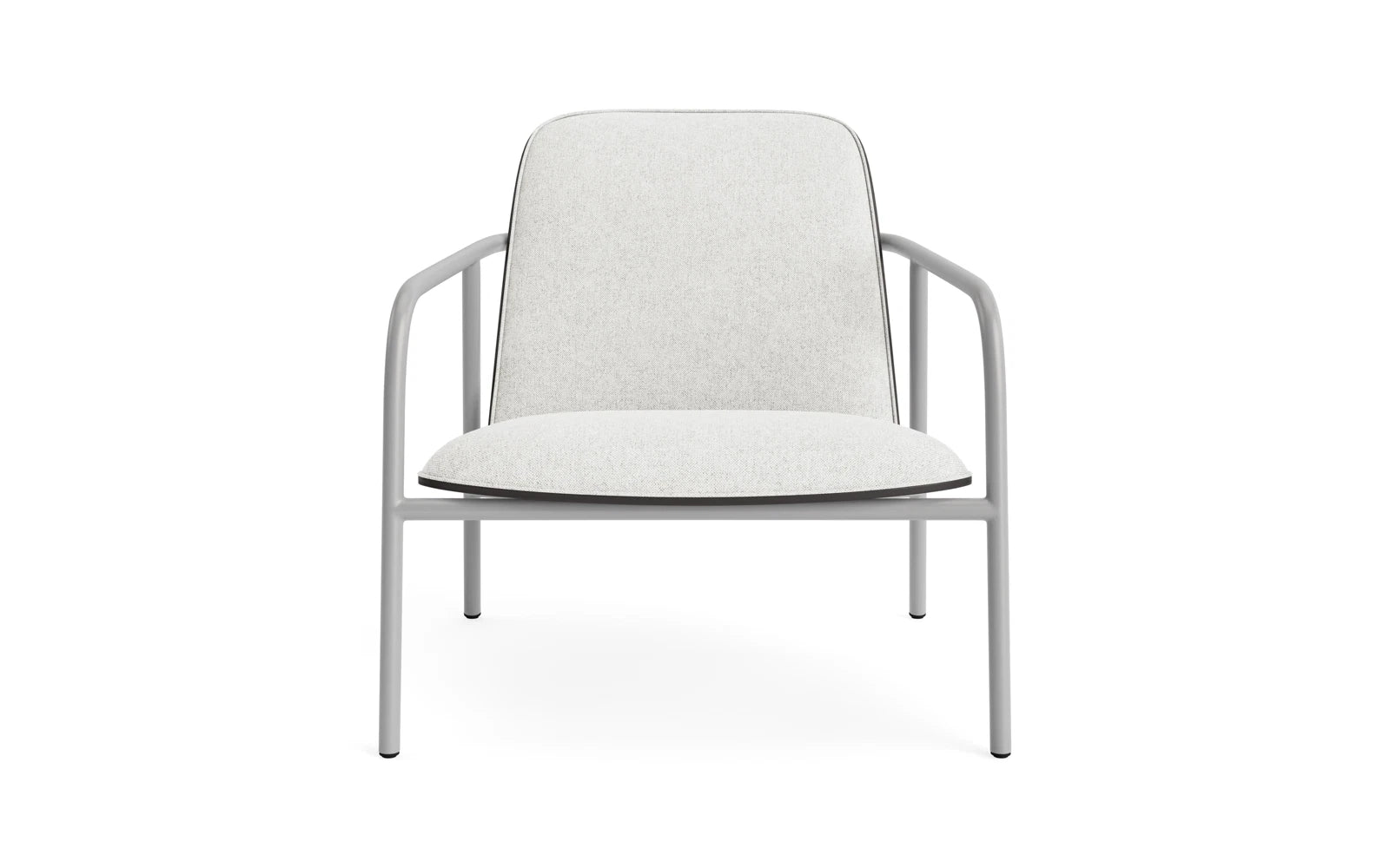 Pad Lounge-Sessel grau Stahl schwarz/Hallingdal in Hallingdal 110 präsentiert im Onlineshop von KAQTU Design AG. Sessel ist von Normann Copenhagen