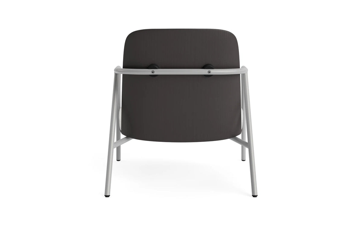 Pad Lounge-Sessel grau Stahl schwarz/Hallingdal in Hallingdal 110 präsentiert im Onlineshop von KAQTU Design AG. Drehsessel ist von Normann Copenhagen