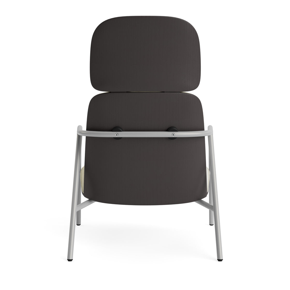 Pad Lounge-Sessel hoch schwarzem Stahl schwarz/Remix in Remix 133 präsentiert im Onlineshop von KAQTU Design AG. Drehsessel ist von Normann Copenhagen