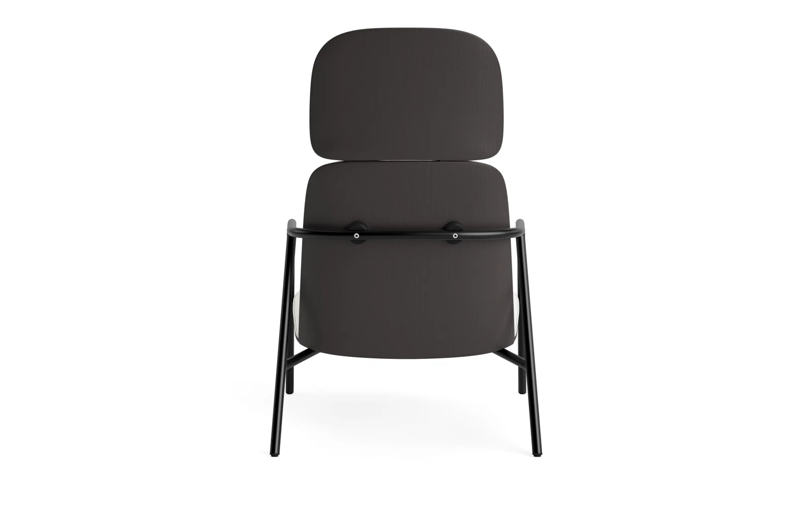 Pad Lounge-Sessel hoch schwarzem Stahl schwarz/Hallingdal in Hallingdal 110 präsentiert im Onlineshop von KAQTU Design AG. Sessel ist von Normann Copenhagen