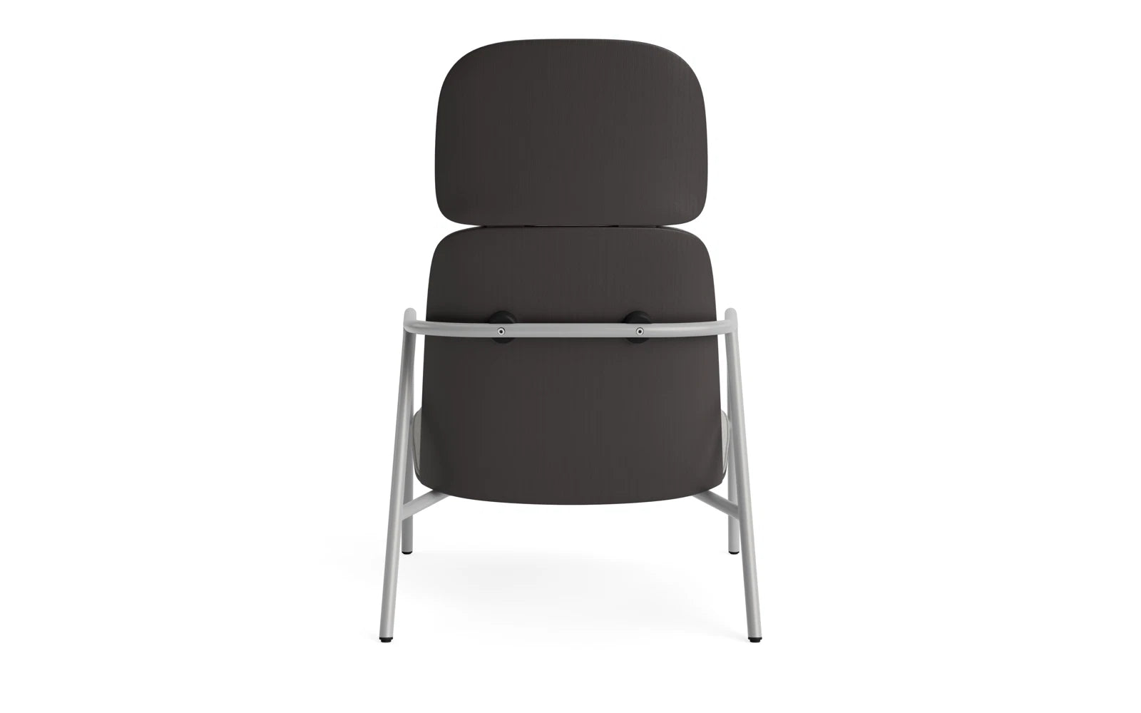 Pad Lounge-Sessel hoch grauem Stahl schwarz/Remix in Remix 133 präsentiert im Onlineshop von KAQTU Design AG. Sessel ist von Normann Copenhagen