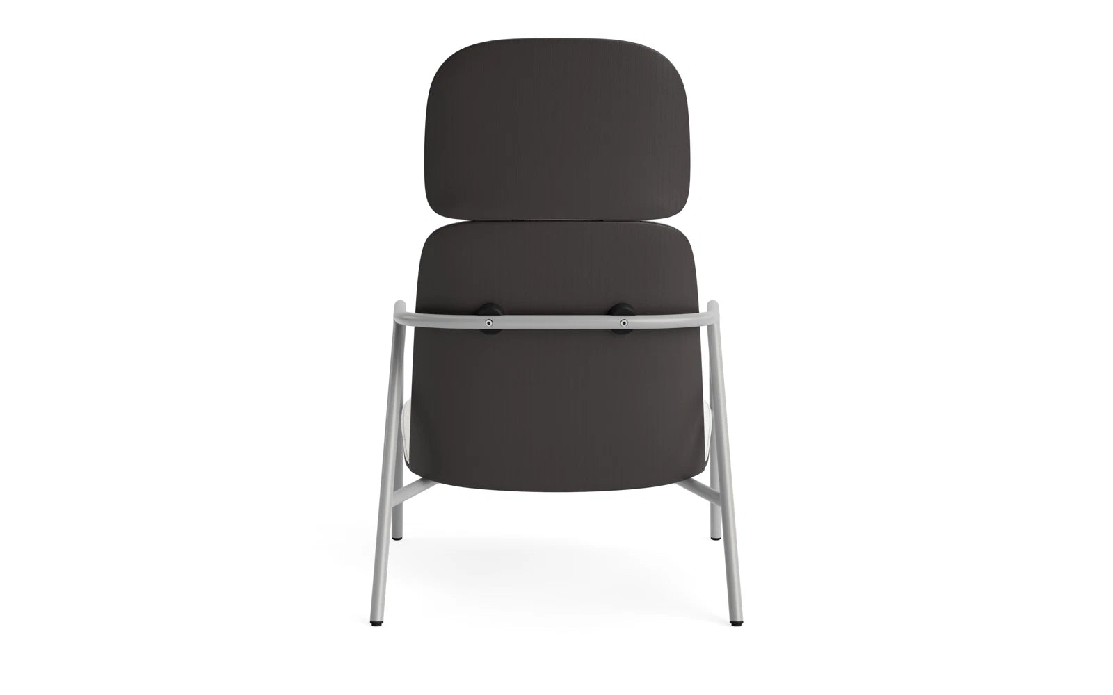 Pad Lounge-Sessel hoch grauem Stahl schwarz/Hallingdal in Hallingdal 110 präsentiert im Onlineshop von KAQTU Design AG. Sessel ist von Normann Copenhagen