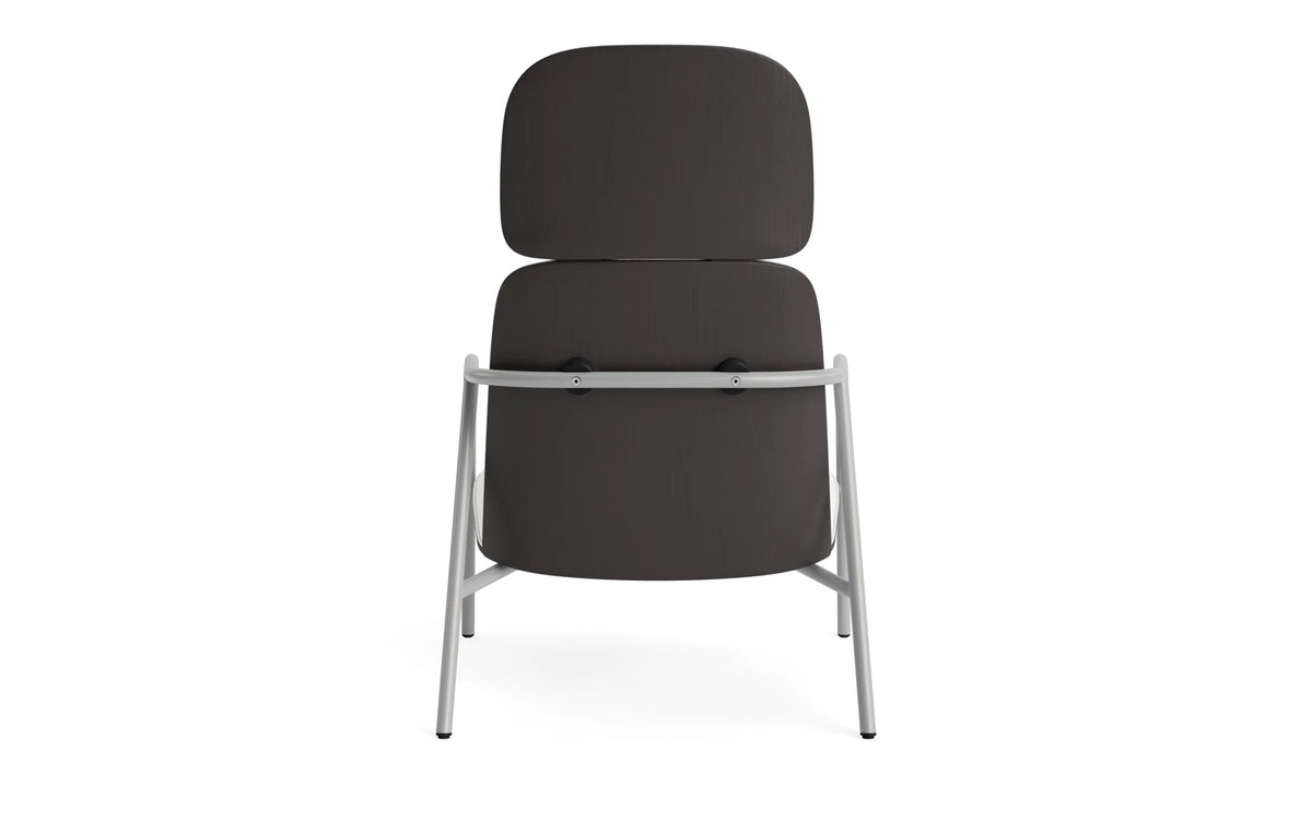 Pad Lounge-Sessel hoch grauem Stahl schwarz/Hallingdal in Hallingdal 110 präsentiert im Onlineshop von KAQTU Design AG. Drehsessel ist von Normann Copenhagen