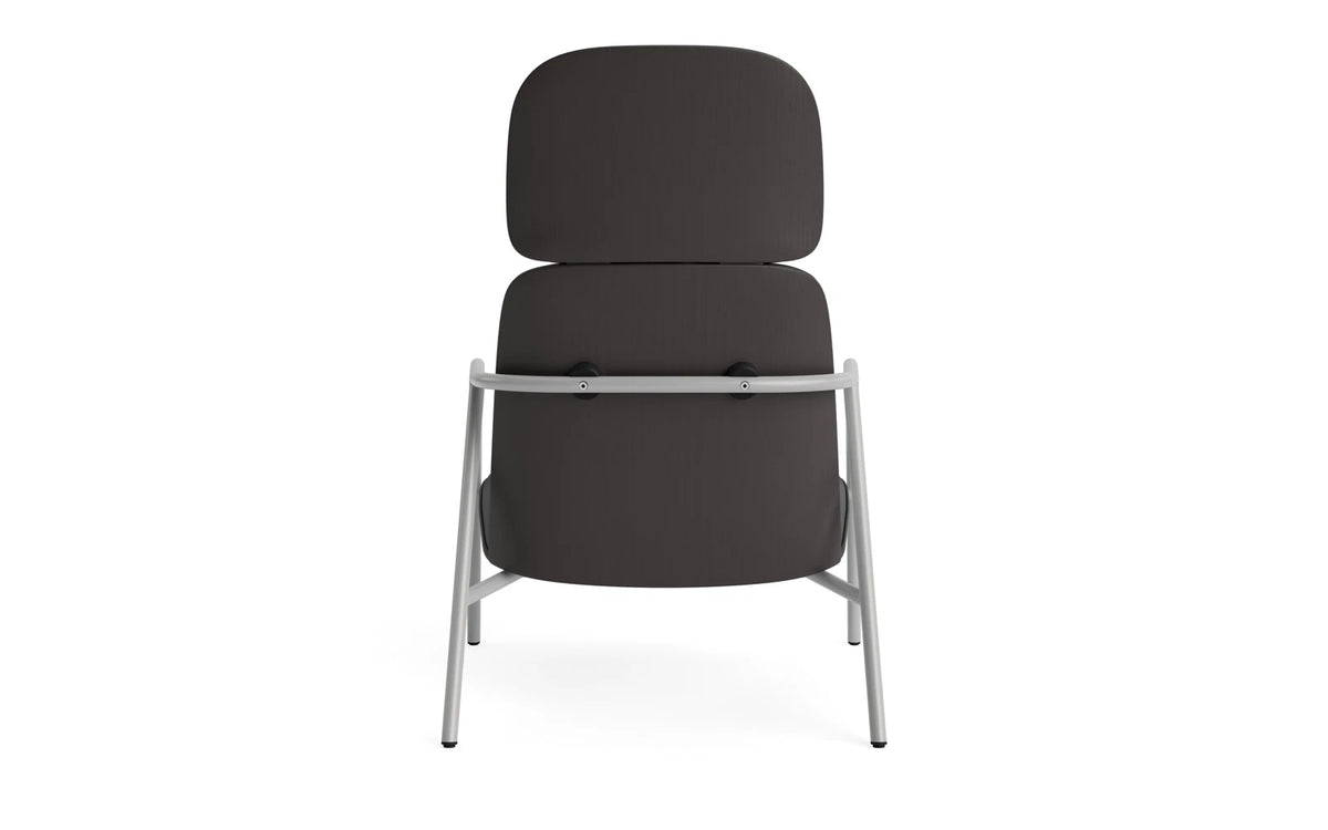 Pad Lounge-Sessel hoch grauem Stahl schwarz/Ultra in Ultra 41599 präsentiert im Onlineshop von KAQTU Design AG. Drehsessel ist von Normann Copenhagen