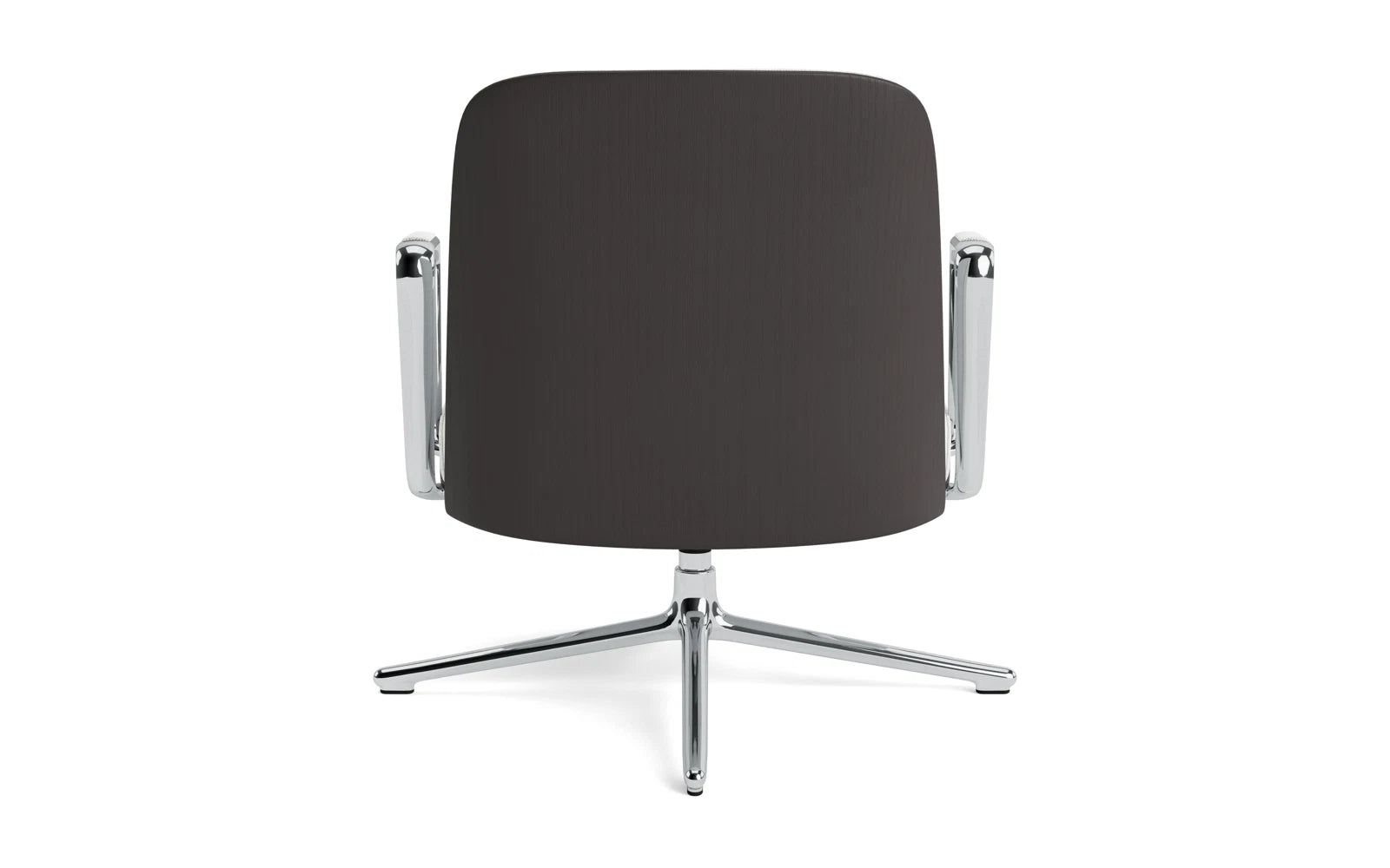 Pad Lounge-Sessel niedrig mit Drehgestell und Kippfunktion alu und Schwarz/Hallingdal in Hallingdal 110 präsentiert im Onlineshop von KAQTU Design AG. Sessel ist von Normann Copenhagen