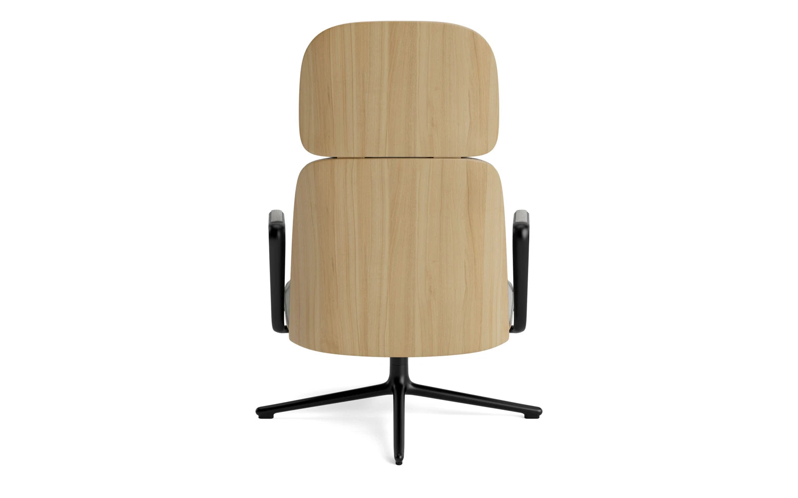 Pad Lounge-Sessel hoch mit Drehgestell Schwarz Alu Eiche/Remix in Remix 133 präsentiert im Onlineshop von KAQTU Design AG. Sessel ist von Normann Copenhagen