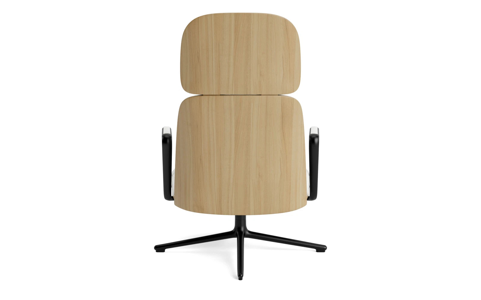 Pad Lounge-Sessel hoch mit Drehgestell Schwarz Alu Eiche/Hallingdal in Hallingdal 110 präsentiert im Onlineshop von KAQTU Design AG. Sessel ist von Normann Copenhagen