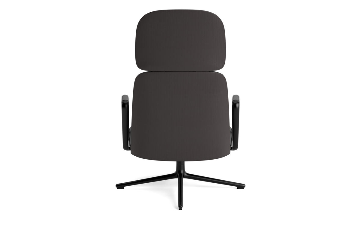 Pad Lounge-Sessel hoch mit Drehgestell Schwarz Alu Schwarz/Ultra in Ultra 41599 präsentiert im Onlineshop von KAQTU Design AG. Drehsessel ist von Normann Copenhagen