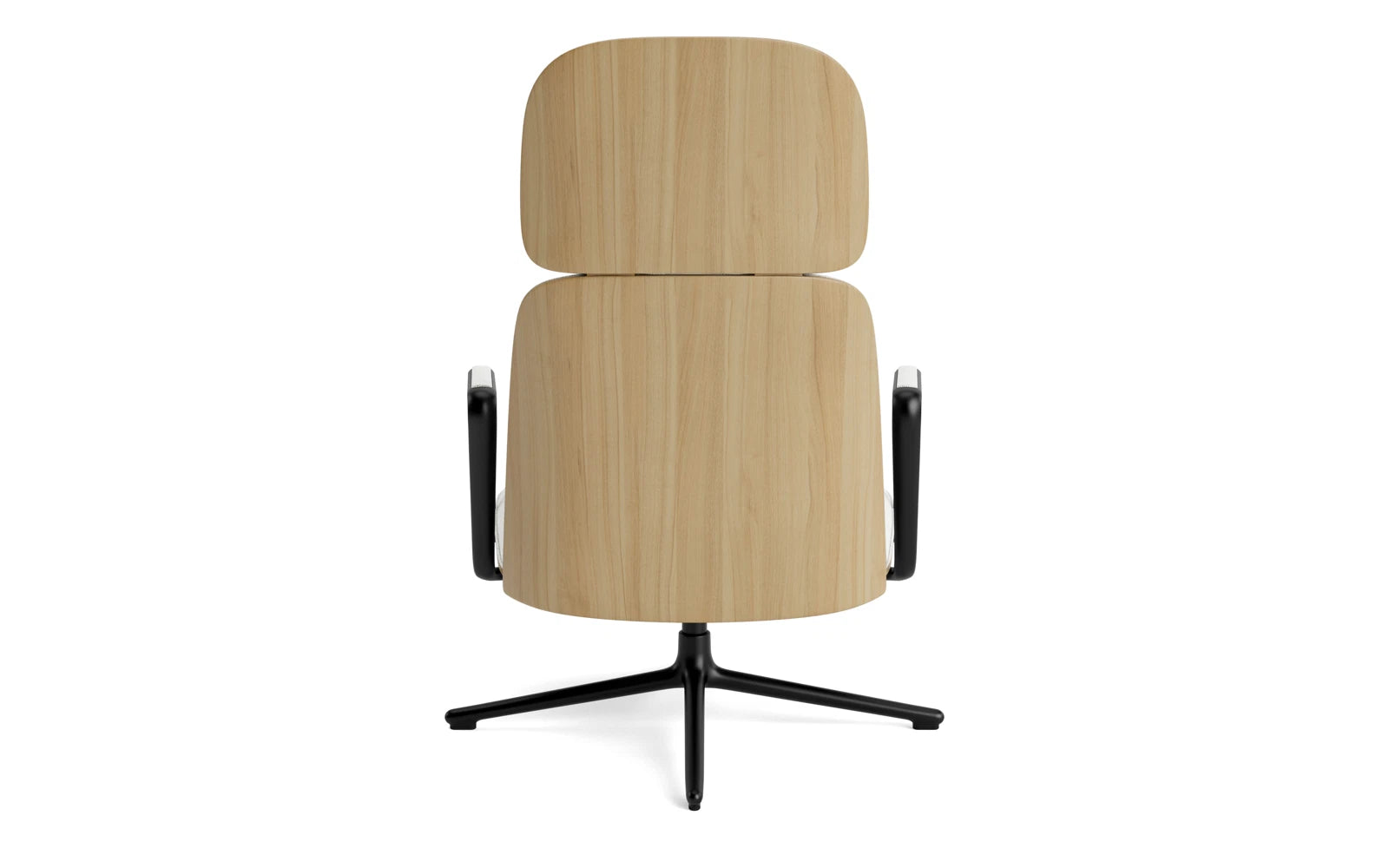 Pad Lounge-Sessel hoch mit Drehgestell und Kippfunktion Schwarz Alu Eiche/Hallingdal in Hallingdal 110 präsentiert im Onlineshop von KAQTU Design AG. Sessel ist von Normann Copenhagen