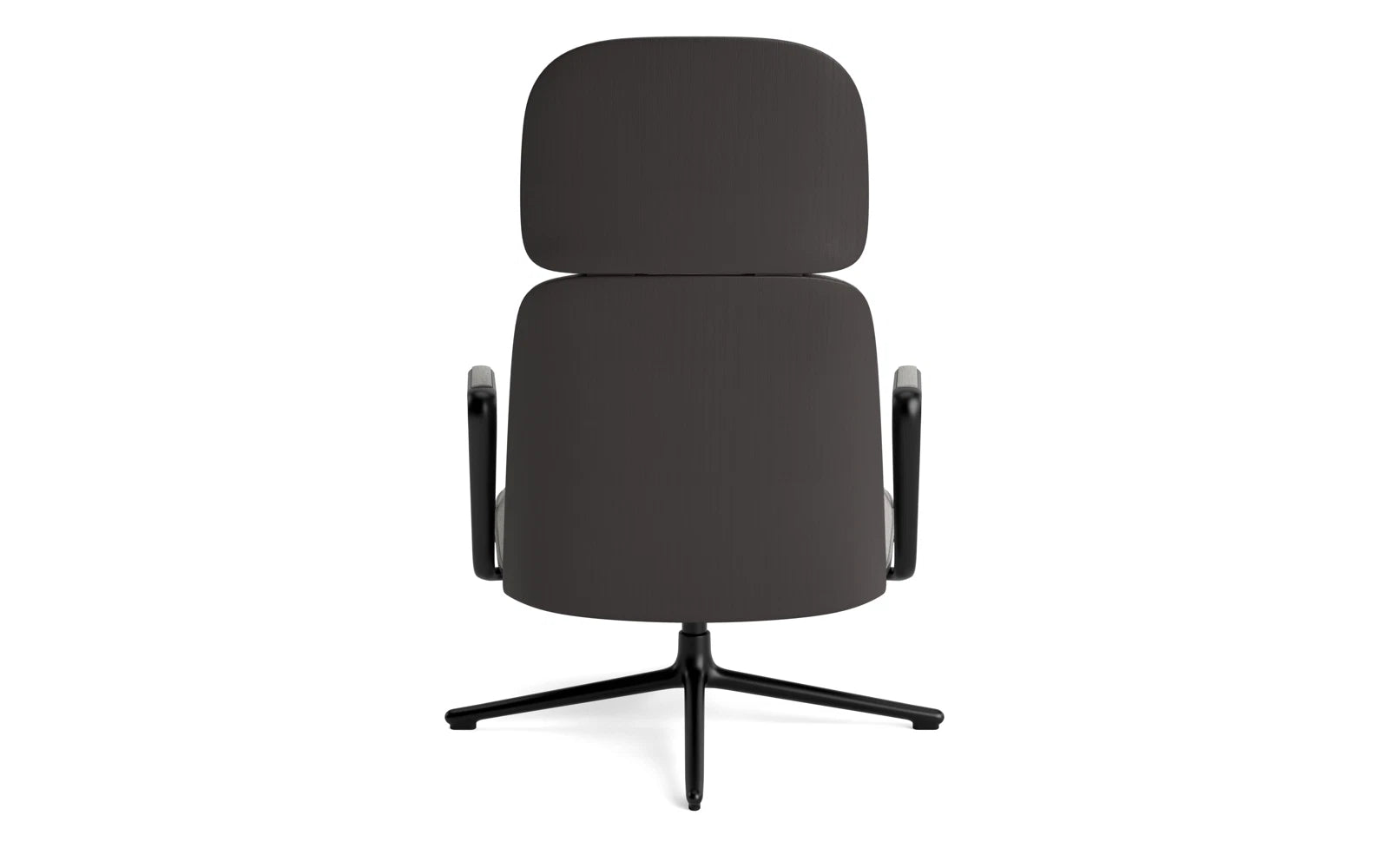 Pad Lounge-Sessel hoch mit Drehgestell und Kippfunktion Schwarz Alu Schwarz/Remix in Remix 133 präsentiert im Onlineshop von KAQTU Design AG. Sessel ist von Normann Copenhagen