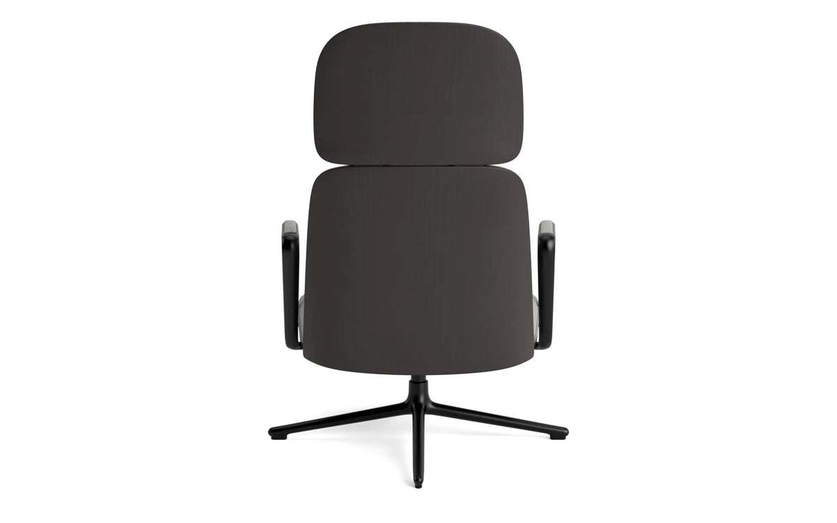 Pad Lounge-Sessel hoch mit Drehgestell und Kippfunktion Schwarz Alu Schwarz/Remix in Remix 133 präsentiert im Onlineshop von KAQTU Design AG. Drehsessel ist von Normann Copenhagen