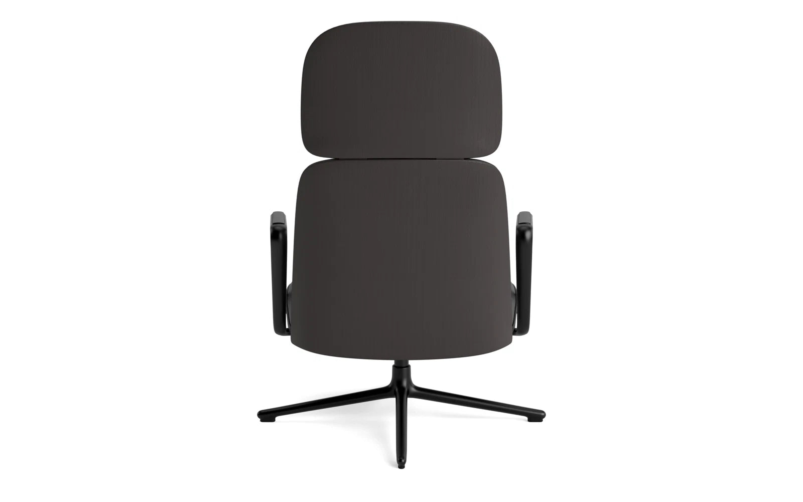 Pad Lounge-Sessel hoch mit Drehgestell und Kippfunktion Schwarz Alu Schwarz/Ultra in Ultra 41599 präsentiert im Onlineshop von KAQTU Design AG. Sessel ist von Normann Copenhagen