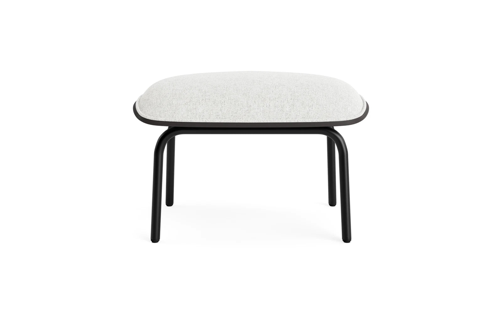 Pad Fusshocker schwarzem Stahl schwarz/Hallingdal in Hallingdal 110 präsentiert im Onlineshop von KAQTU Design AG. Ottoman ist von Normann Copenhagen