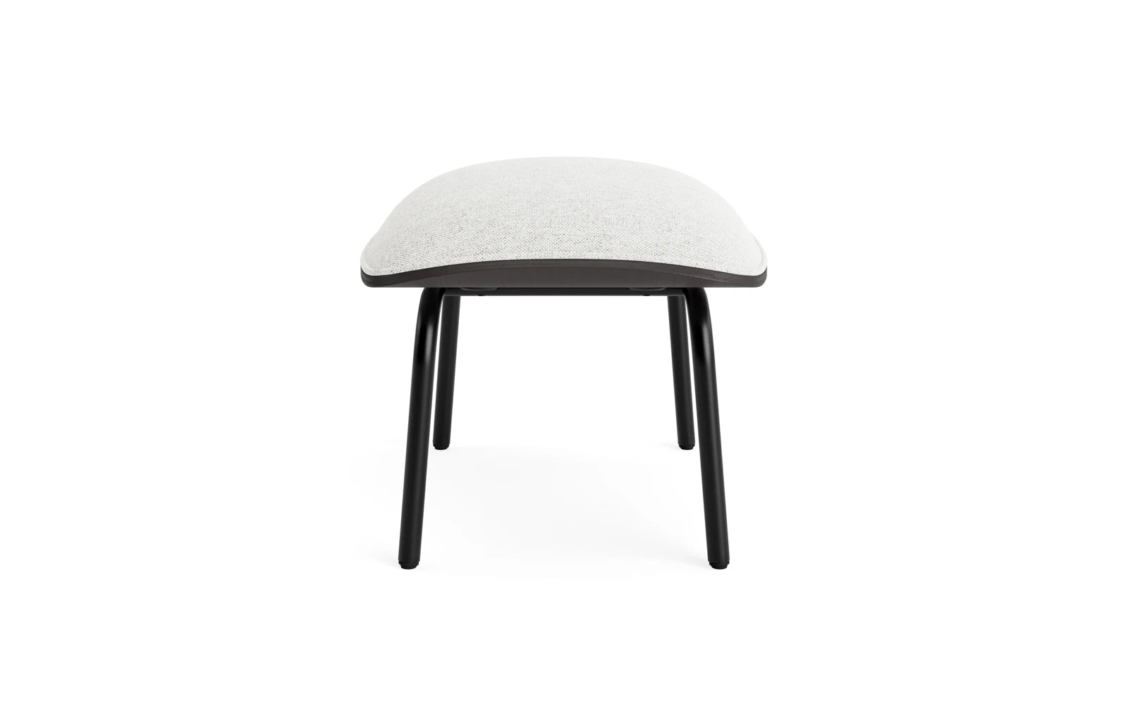 Pad Fusshocker schwarzem Stahl schwarz/Hallingdal in Hallingdal 110 präsentiert im Onlineshop von KAQTU Design AG. Ottoman ist von Normann Copenhagen