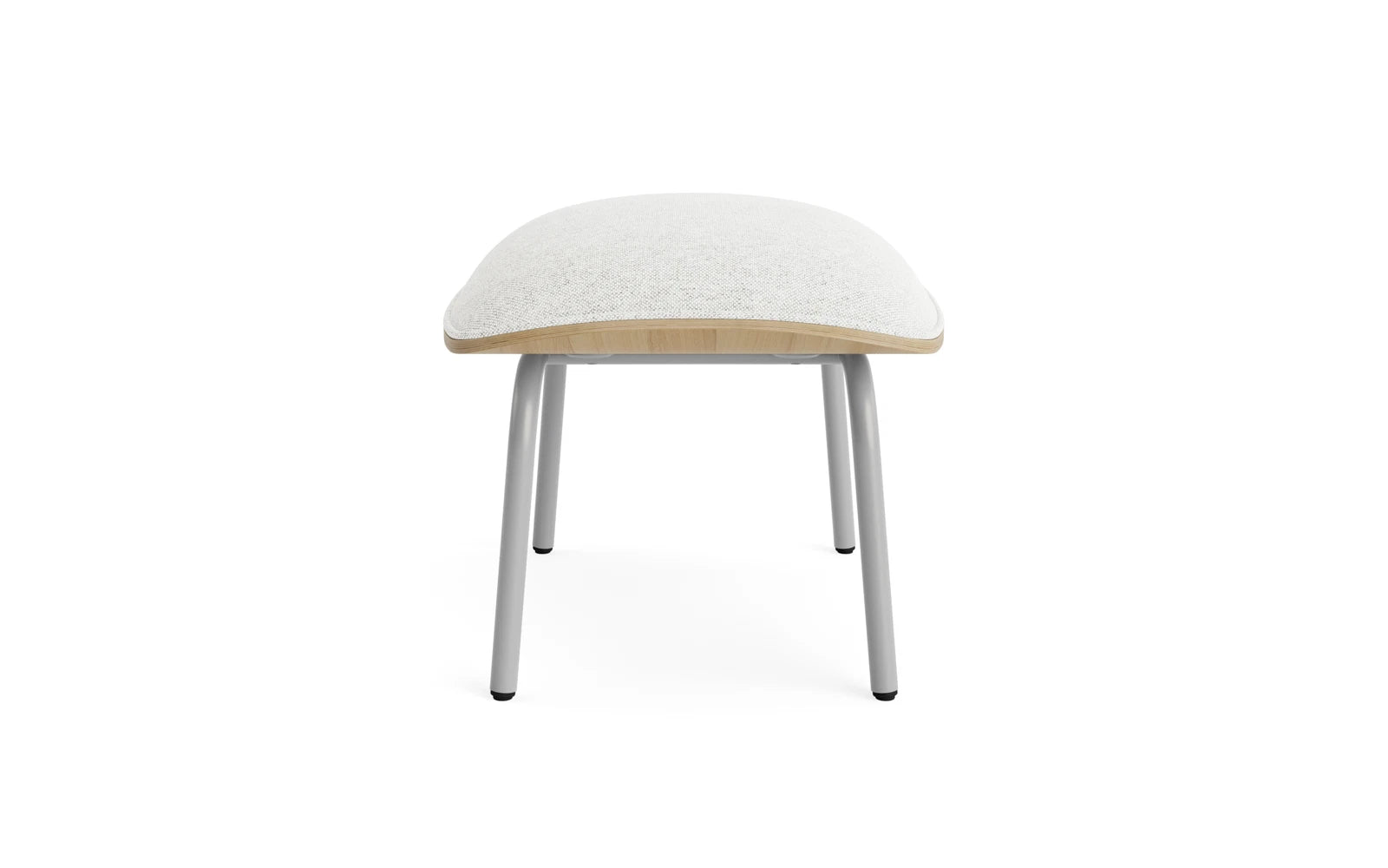 Pad Fusshocker grauem stahl Eiche/Hallingdal in Hallingdal 110 präsentiert im Onlineshop von KAQTU Design AG. Ottoman ist von Normann Copenhagen