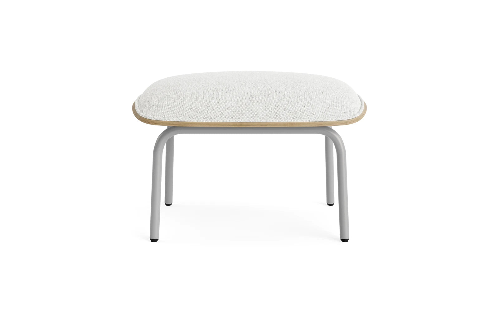 Pad Fusshocker grauem stahl Eiche/Hallingdal in Hallingdal 110 präsentiert im Onlineshop von KAQTU Design AG. Ottoman ist von Normann Copenhagen