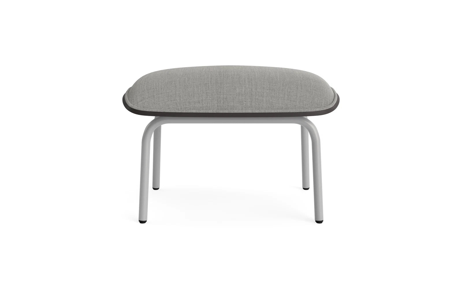Pad Fusshocker grauem Stahl schwarz/Remix in Remix 133 präsentiert im Onlineshop von KAQTU Design AG. Ottoman ist von Normann Copenhagen