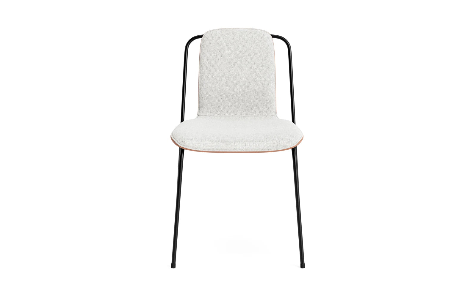 Studio Stuhl Frontpolster, schwarzes Stahl & Braun Hallingdal in Hallingdal 110 präsentiert im Onlineshop von KAQTU Design AG. Stuhl ist von Normann Copenhagen