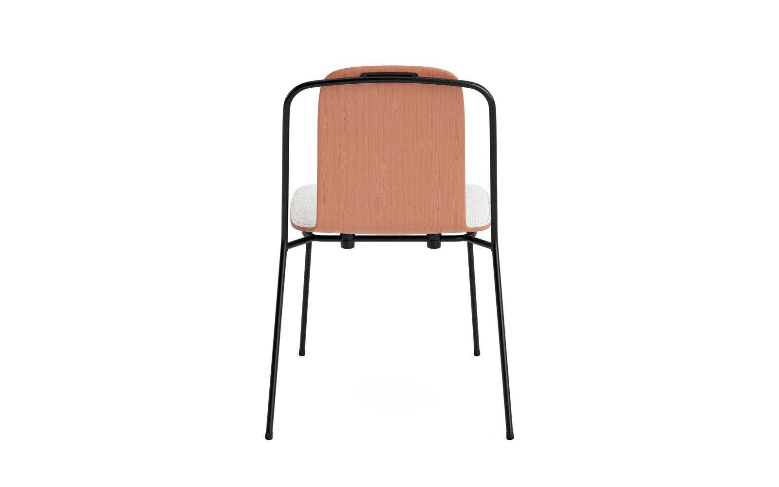 Studio Stuhl Frontpolster, schwarzes Stahl & Braun Hallingdal in Hallingdal 110 präsentiert im Onlineshop von KAQTU Design AG. Stuhl ist von Normann Copenhagen