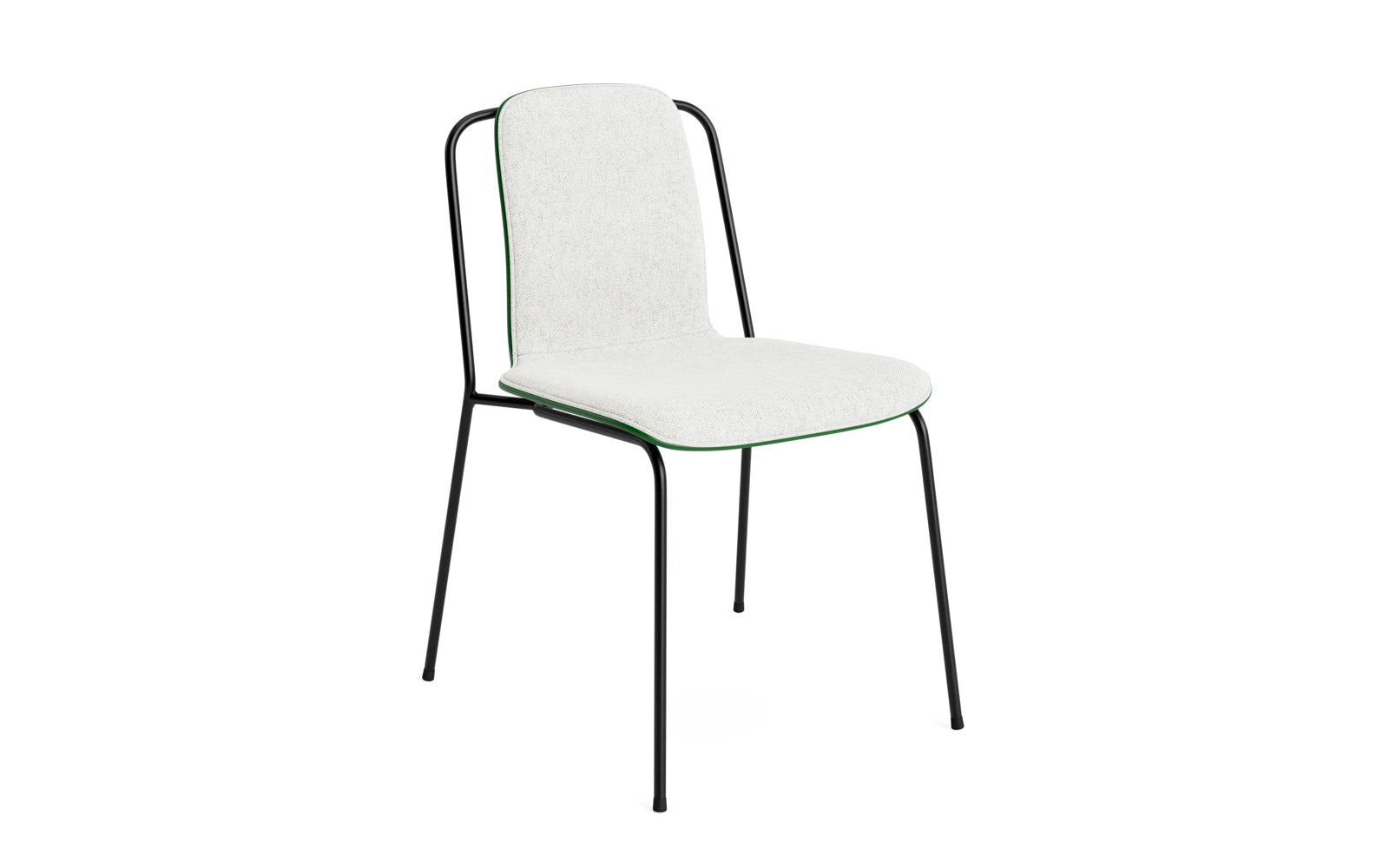 Studio Stuhl Frontpolster, schwarzes Stahl & Grün Hallingdal in Hallingdal 110 präsentiert im Onlineshop von KAQTU Design AG. Stuhl ist von Normann Copenhagen