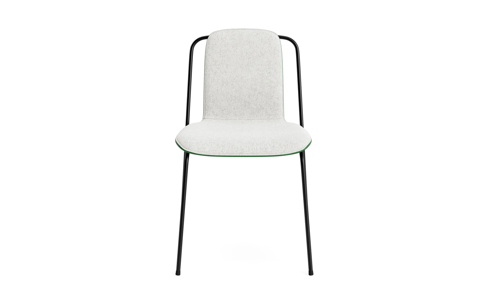 Studio Stuhl Frontpolster, schwarzes Stahl & Grün Hallingdal in Hallingdal 110 präsentiert im Onlineshop von KAQTU Design AG. Stuhl ist von Normann Copenhagen
