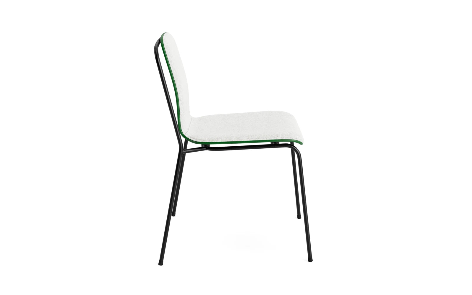Studio Stuhl Frontpolster, schwarzes Stahl & Grün Hallingdal in Hallingdal 110 präsentiert im Onlineshop von KAQTU Design AG. Stuhl ist von Normann Copenhagen