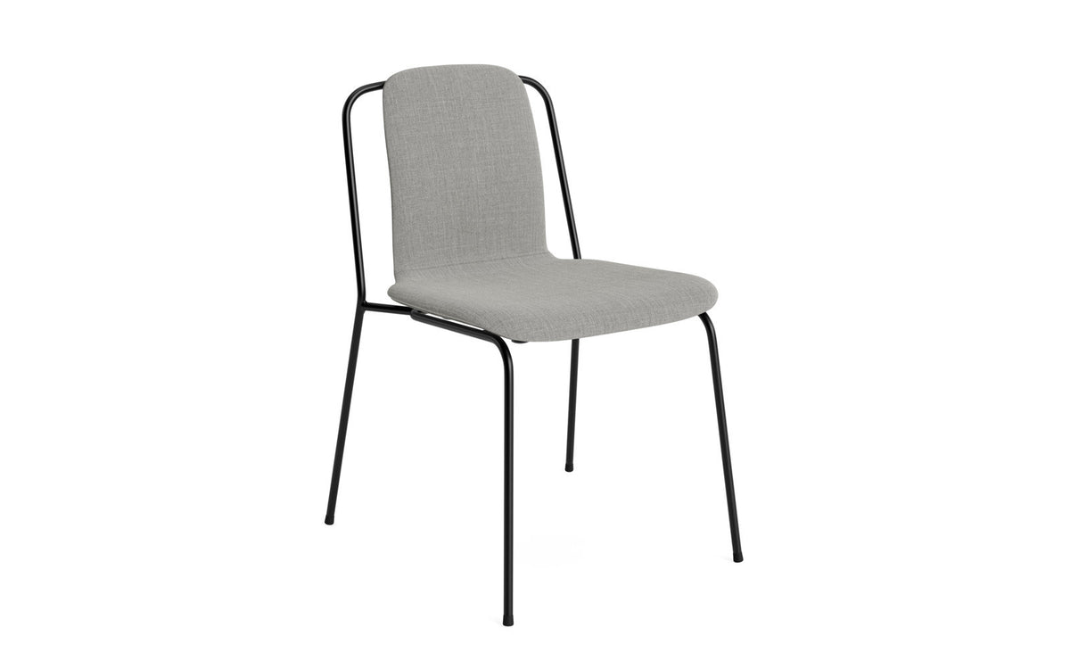 Studio Stuhl gepolstert, Schwarz Stahl/Remix in Remix 133 präsentiert im Onlineshop von KAQTU Design AG. Stuhl ist von Normann Copenhagen