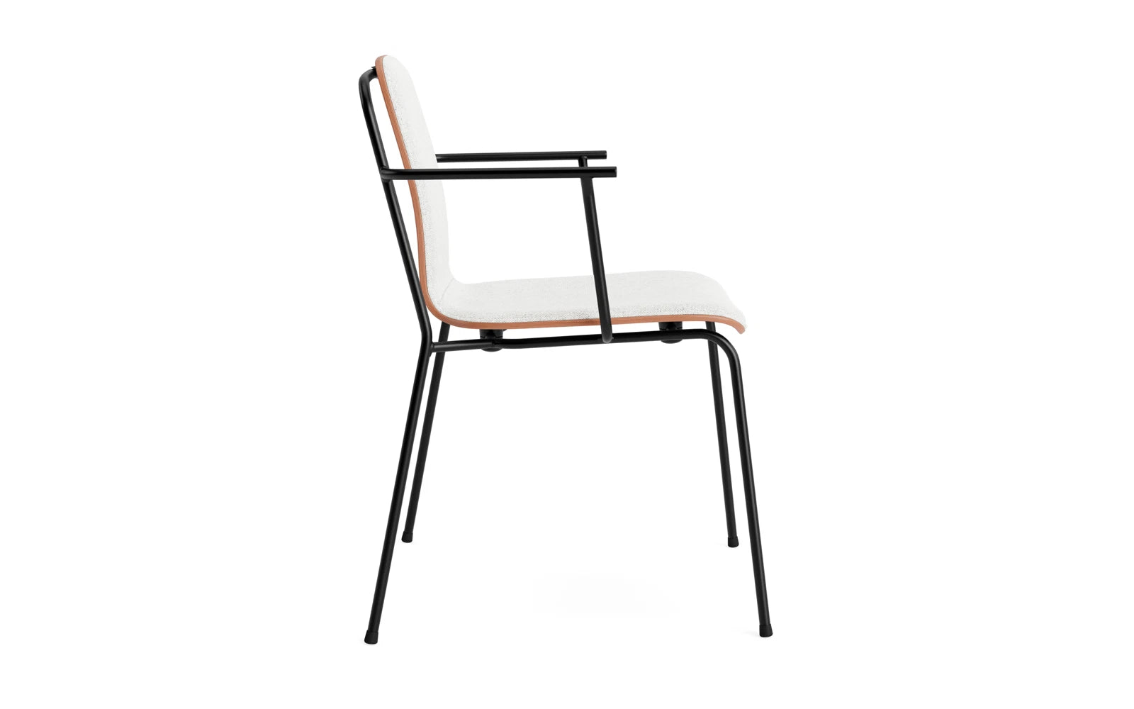 Studio Armlehnstuhl Frontpolster schwarzes Stahl & Braun Hallingdal in Hallingdal 110 präsentiert im Onlineshop von KAQTU Design AG. Stuhl mit Armlehne ist von Normann Copenhagen