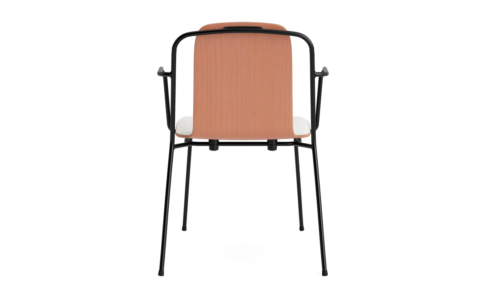 Studio Armlehnstuhl Frontpolster schwarzes Stahl & Braun Hallingdal in Hallingdal 110 präsentiert im Onlineshop von KAQTU Design AG. Stuhl mit Armlehne ist von Normann Copenhagen