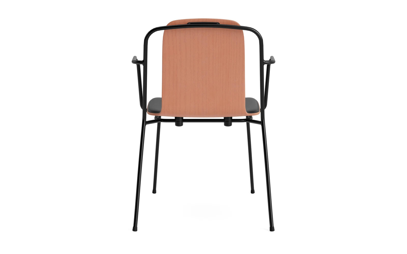 Studio Armlehnstuhl Frontpolster schwarzes Stahl & Braun Ultra in Ultra 41599 präsentiert im Onlineshop von KAQTU Design AG. Stuhl mit Armlehne ist von Normann Copenhagen