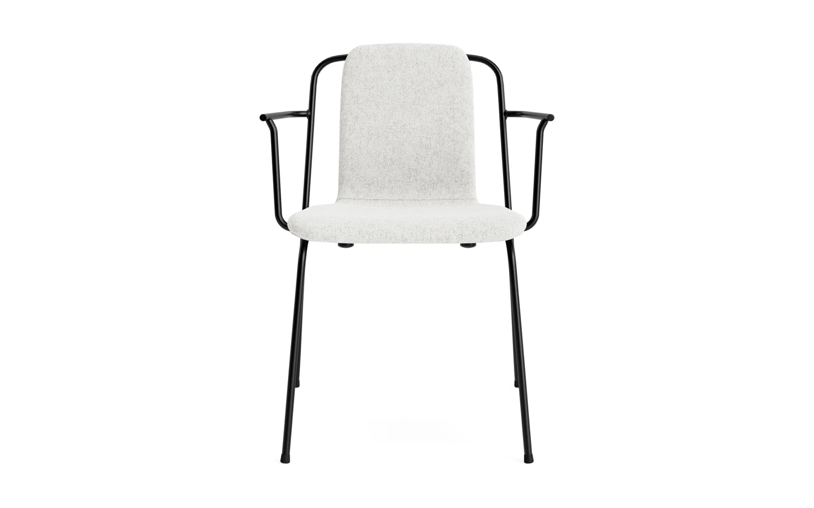Studio Armlehnstuhl Vollpolster schwarzes Stahl Hallingdal in Hallingdal 110 präsentiert im Onlineshop von KAQTU Design AG. Stuhl mit Armlehne ist von Normann Copenhagen