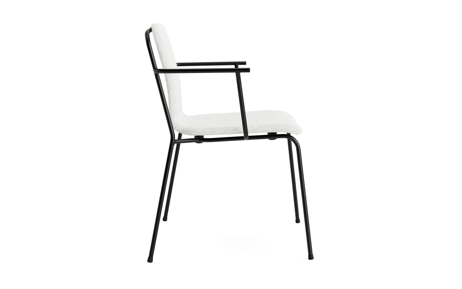 Studio Armlehnstuhl Vollpolster schwarzes Stahl Hallingdal in Hallingdal 110 präsentiert im Onlineshop von KAQTU Design AG. Stuhl mit Armlehne ist von Normann Copenhagen