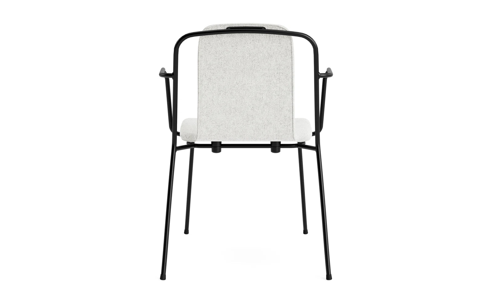 Studio Armlehnstuhl Vollpolster schwarzes Stahl Hallingdal in Hallingdal 110 präsentiert im Onlineshop von KAQTU Design AG. Stuhl mit Armlehne ist von Normann Copenhagen