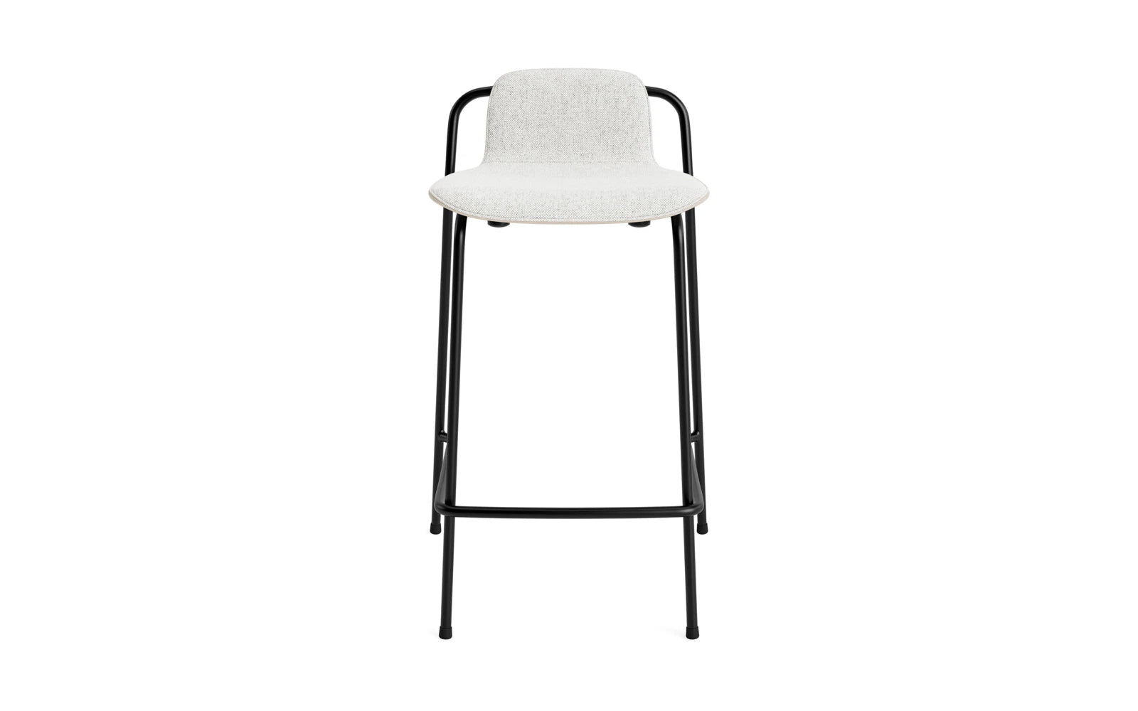 Studio Barstuhl 65 cm frontpolster schwarzes Stahl/ Hellgrau/ Hallingdal in Hallingdal 110 präsentiert im Onlineshop von KAQTU Design AG. Barstuhl ist von Normann Copenhagen