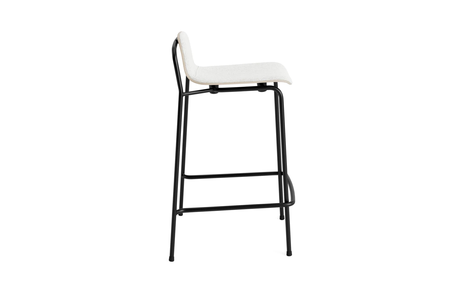Studio Barstuhl 65 cm frontpolster schwarzes Stahl/ Hellgrau/ Hallingdal in Hallingdal 110 präsentiert im Onlineshop von KAQTU Design AG. Barstuhl ist von Normann Copenhagen
