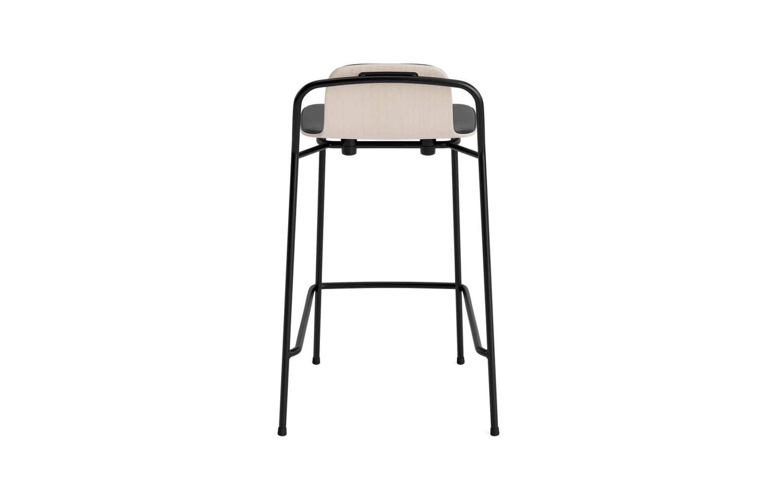 Studio Barstuhl 65 cm frontpolster schwarzes Stahl/ Hellgrau/ Ultra in Ultra 41599 präsentiert im Onlineshop von KAQTU Design AG. Barstuhl ist von Normann Copenhagen