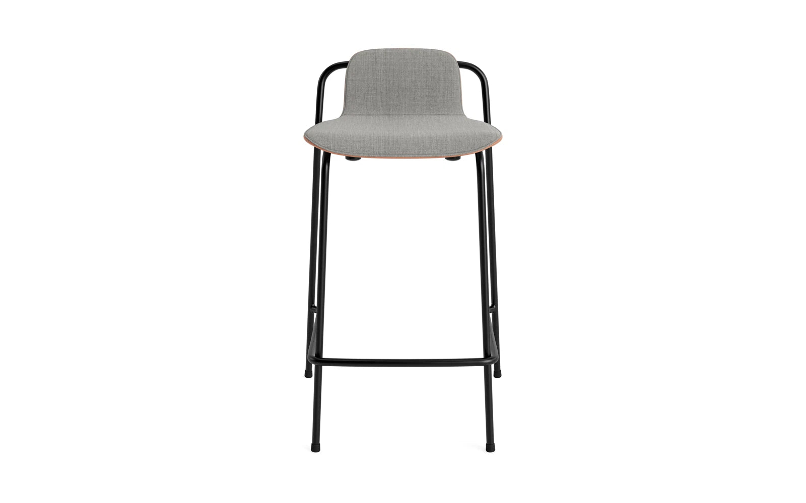 Studio Barstuhl 65 cm frontpolster schwarzes Stahl/ Braun/ Remix in Remix 133 präsentiert im Onlineshop von KAQTU Design AG. Barstuhl ist von Normann Copenhagen