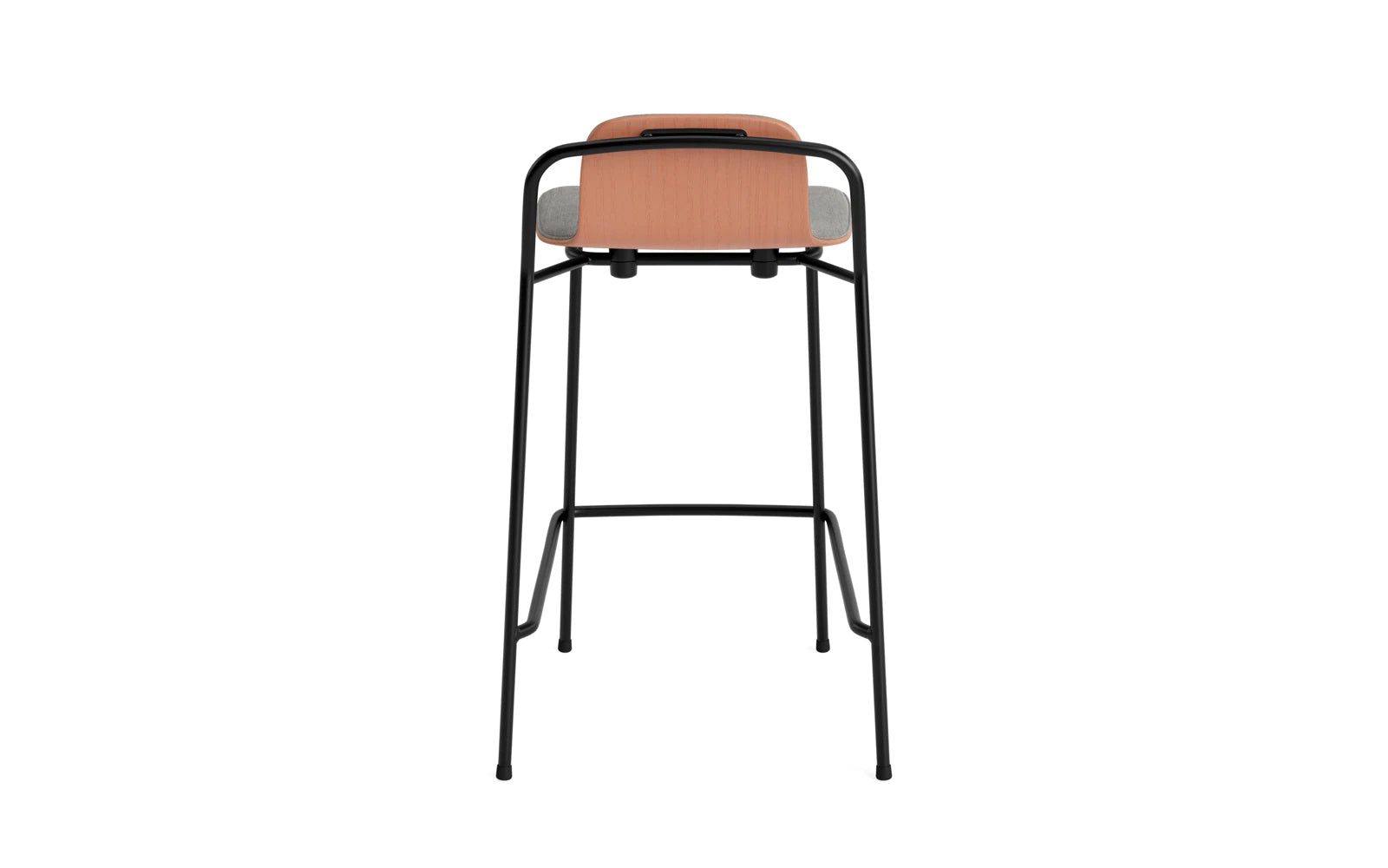 Studio Barstuhl 65 cm frontpolster schwarzes Stahl/ Braun/ Remix in Remix 133 präsentiert im Onlineshop von KAQTU Design AG. Barstuhl ist von Normann Copenhagen