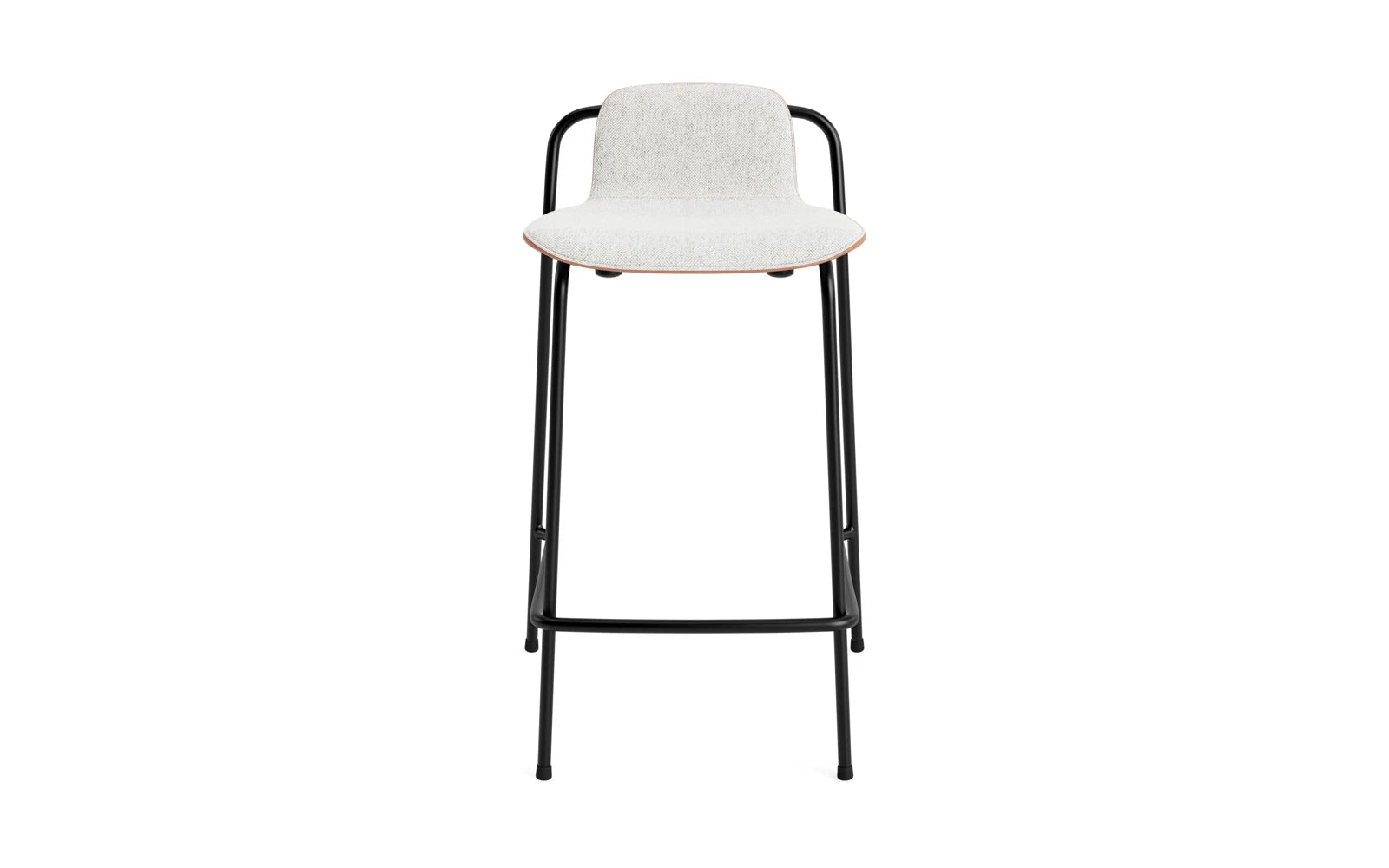 Studio Barstuhl 65 cm frontpolster schwarzes Stahl/ Braun/ Hallingdal in Hallingdal 110 präsentiert im Onlineshop von KAQTU Design AG. Barstuhl ist von Normann Copenhagen
